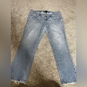 Vintage Z. Cavaricci Womens 18 Boot Cut Jeans Pants Blue Distressed Y2K